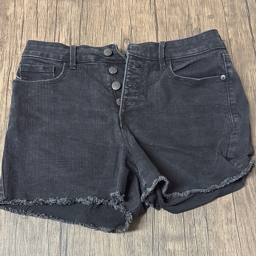 Women's Black Denim Shorts